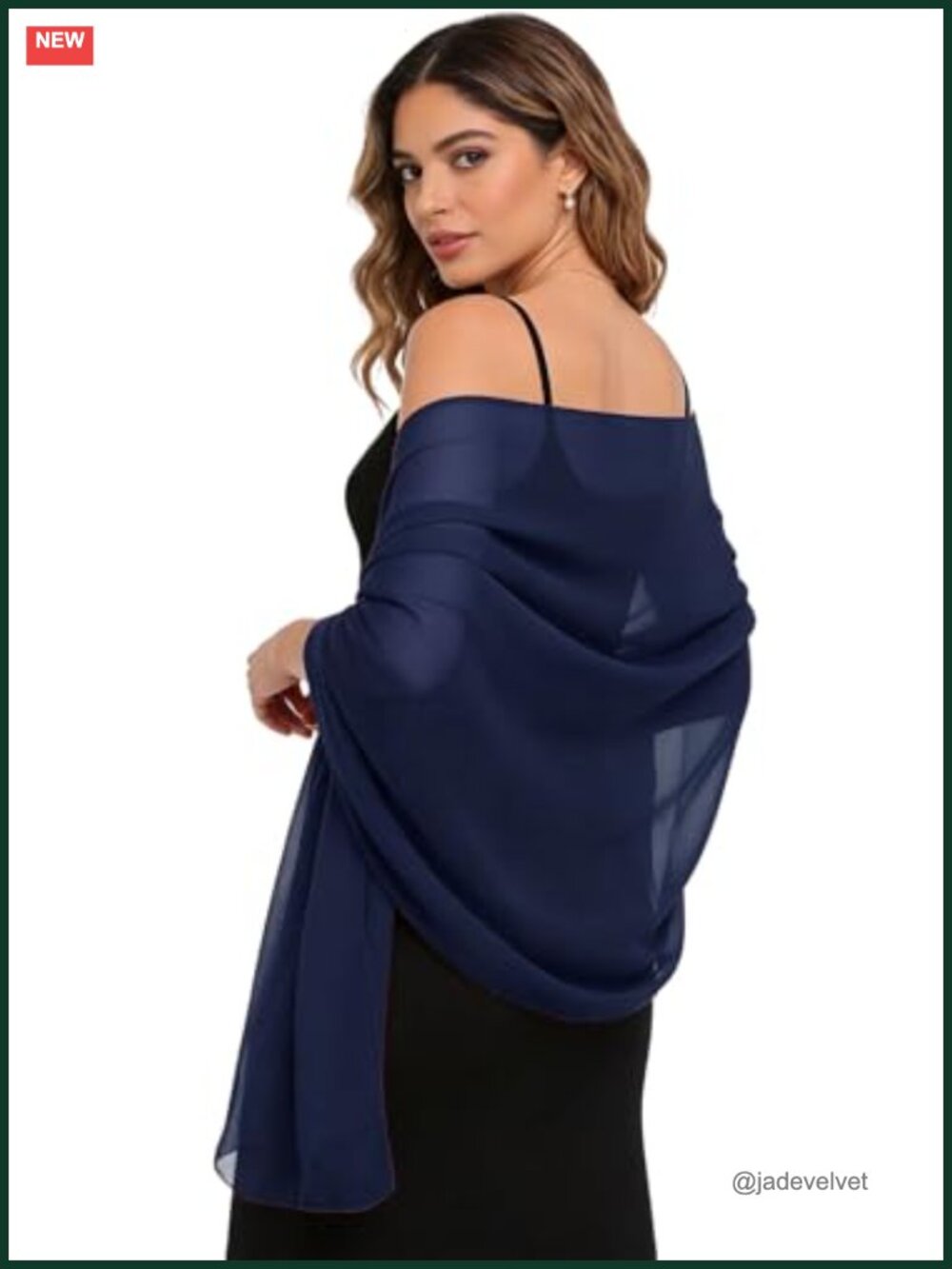 Chiffon Shawl Wrap for Evening Dress Wedding Bridal Scarf Stole